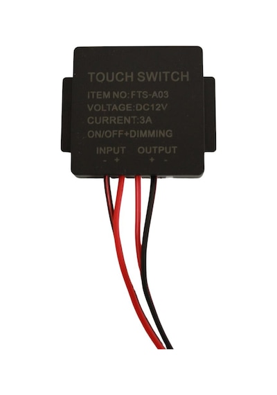 12 Volt 3 Amper Dokunmatik Touch Ayna Arkası Sensör Siyah Ayna Lambası Banyo Aynası Mobilya Sensörü