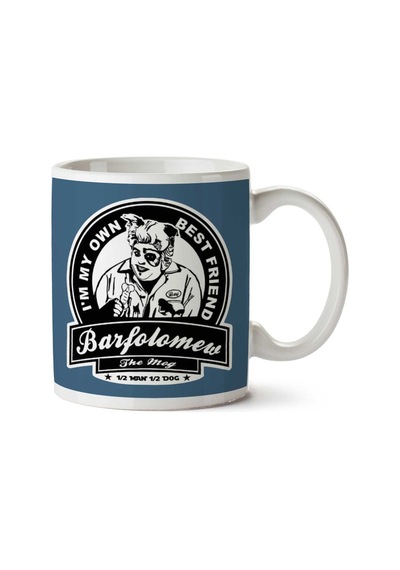 Barfolomew The Mog Spaceballs İki Tarafı Baskılı Kupa Bardak Çok Renkli