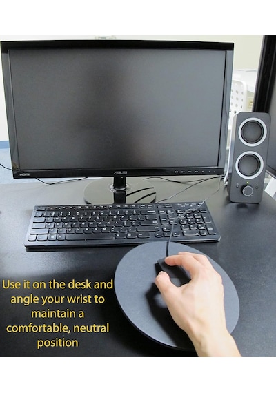 Tr Mojo Beanbag Ergonomik Fare Altlığı - Kanepe, Yatak, Tur, Kanepe Ve Başka Her Yerde İçin Rahat Mouse Pad Siyah