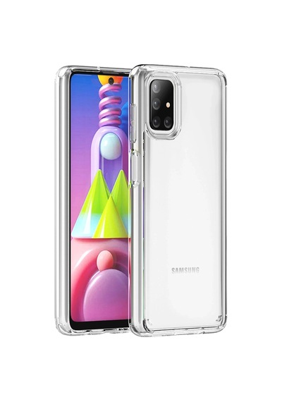 Newface - 832 - Samsung Galaxy M51 Kılıf Lüx - Kmrsfres - Şeffaf Silikon