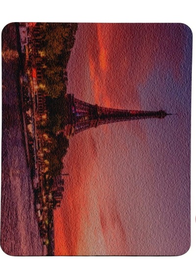 Paris Eyfel Kulesi Desenli Kaymaz Taban Optik Bilgisayar Notebook Mouse Pad Maus Ped 17,5x21,5cm