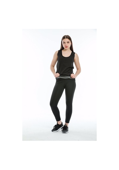 Termal Sauna Tayt-atlet Takım Unisex 3xl Beden Siyah