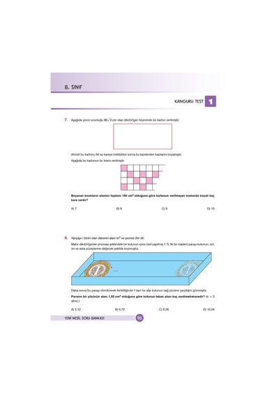 8. Sınıf LGS Matematik Nesil Soru Bankası N11.1124