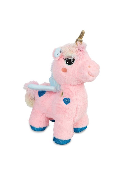 35 Cm Dört Ayaklı Peluş Boynuzlu At Unicorn Yumuşak Kanatlı 1 Adet Çok Renkli