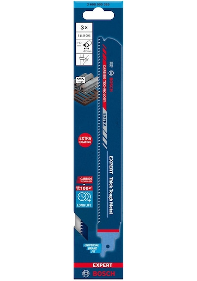 Bosch Expert S 1155 Chc Kalın Metal 3'lü Panter Testere 2608900369