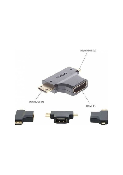 Mini - Micro Hdmı Çevirici Dönüştürücü 4524P Adaptor Mıkro Ucuna