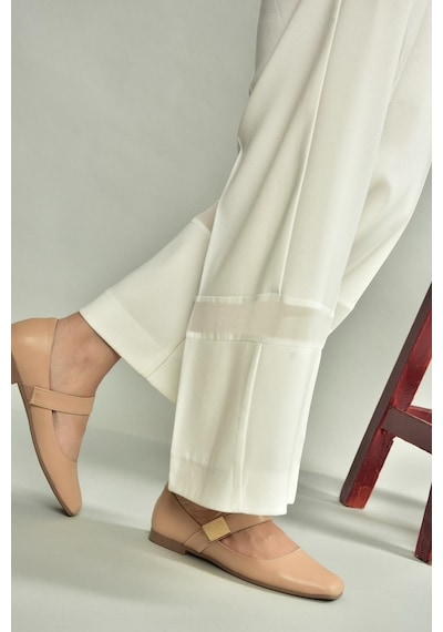 Fox Shoes U726454509 Ten Kadın Babet Ten-suni Deri