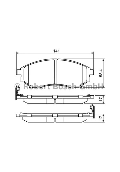 BOSCH 986494501 Fren Balatası Ön Koleos 08- / Qashqai 07-12 X-Traıl 07-13