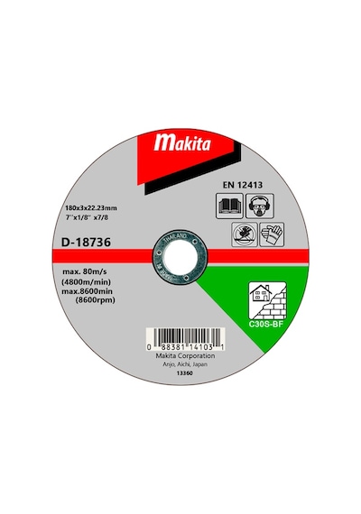Makita Düz Beton - Taş Kesme Flex Taş 180x3 Mm D-18736