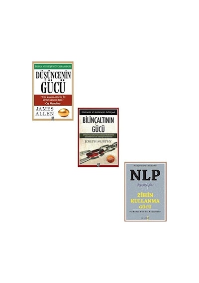 Düşüncenin Gücü - Bilinçaltının Gücü - Nlp Zihin Kullanma Gücü 3 Kitap