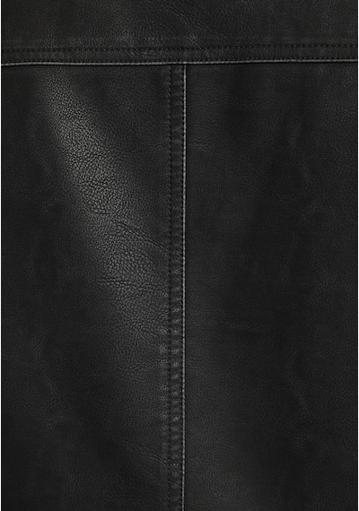 Colin's Colins Slim Fit Dik Yaka Fermuarlı Astarlı Erkek Siyah Mont Pu Cl1082070 Q1.v1 Blk