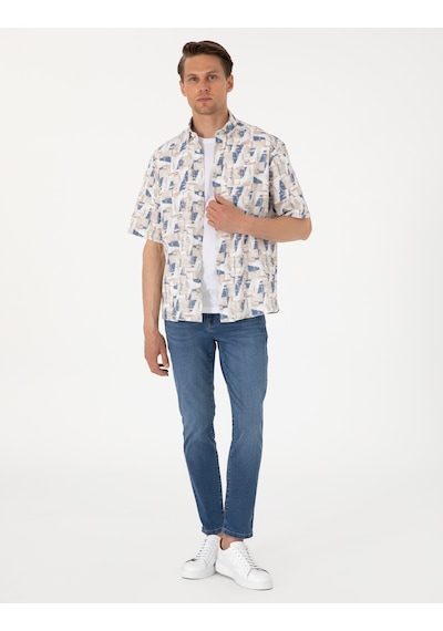 Pierre Cardin Erkek Mavi Pantolon Jean 50302743-vr036