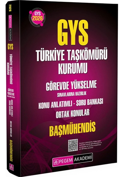 Pegem 2026 Gys Türkiye Taşkömürü Kurumu Başmühendis Ortak Konular Konu Anlatımlı Soru Bankası Görevde Yükselme Pegem Akademi Yayınları