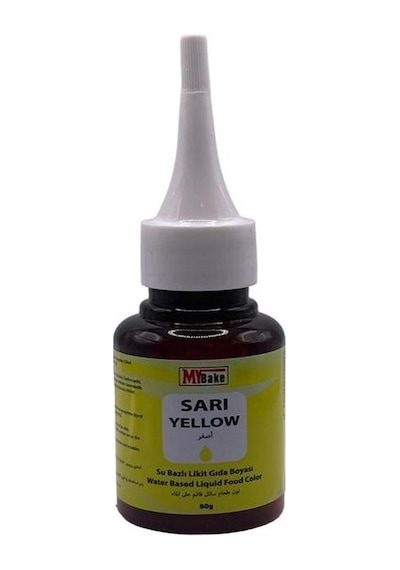 My Bake Su Bazlı Likit Gıda Boyası Sarı 60 G