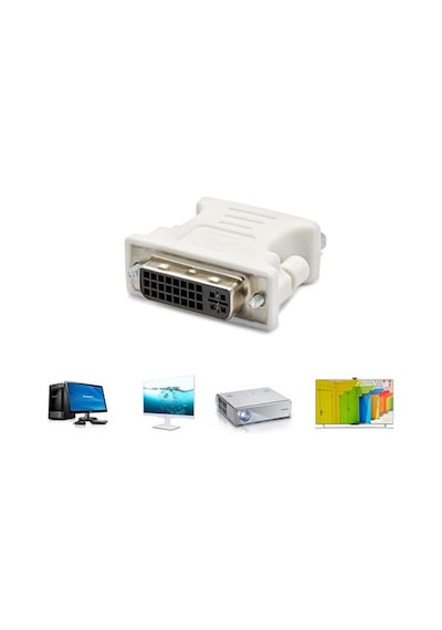 Dvi 24+5 Dişi To Vga Erkek 15 Pin Çevirici Dönüştürücü Adaptör (551664328)