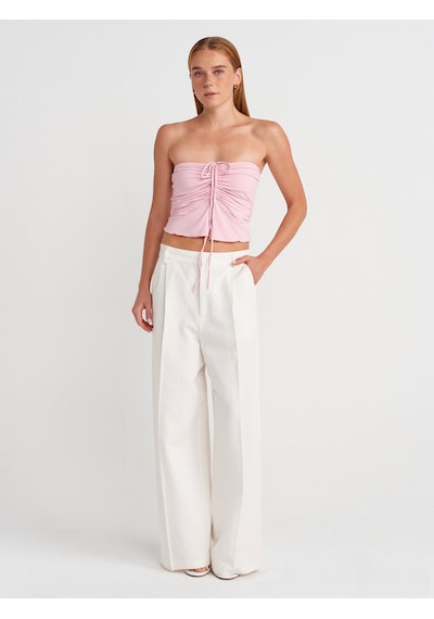 Dilvin 31984 Büzgülü Top-toz Pembe Toz Pembe