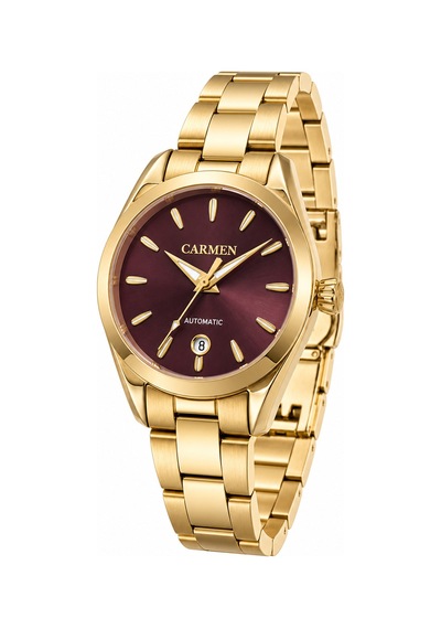 Carmen Crm.20035.06 Miyota Automatic Kol Saati Gold - Gri