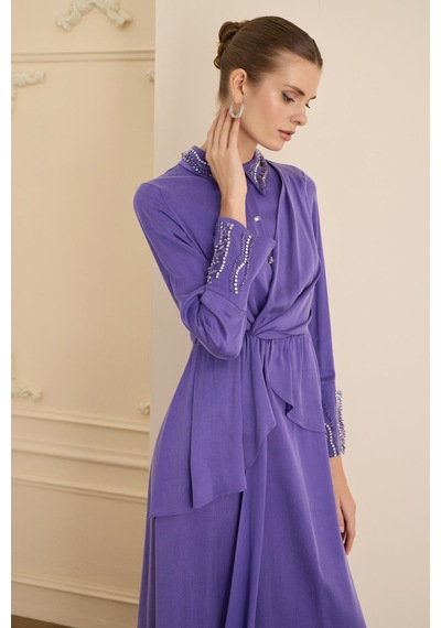 Senna Lumıere Dress Mor Mor