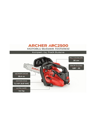 Motorlu Testere Archer Arc2500