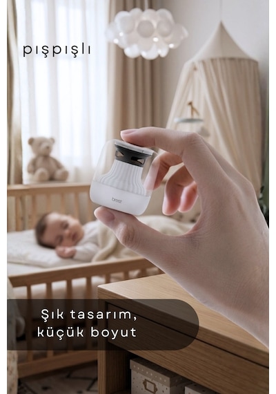 Breez Mini Beyaz Gürültü Makinesi Pışpışlı Ninnili Radyasyon Içermeyen Uyku Arkadaşı