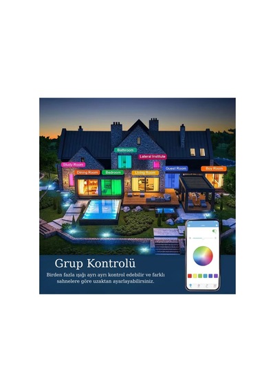 Akıllı Hoparlörlü Rgb Tavan Işığı Lambası Kumandalı Bluetooth Uyumlu Dekoratif Modern Avize Beyaz - 826719167 Beyaz