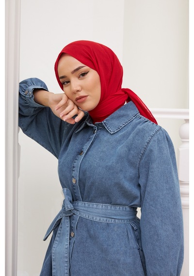 Silk Home Organik Jazz Şal 78003-17 Kırmızı