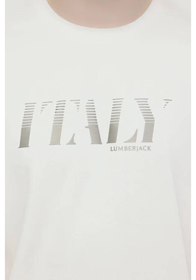 Lumberjack Erkek T-shirt Ekru24ys94001301 S9466 Ekru