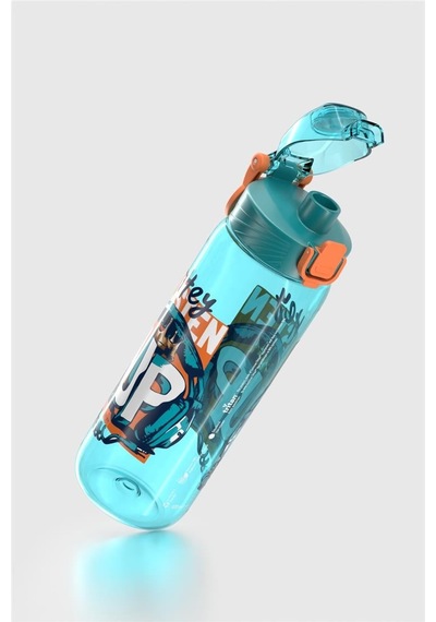 Renga Wave Desenli 630 Ml Tritan Çocuk Matara 912166 Turkuaz