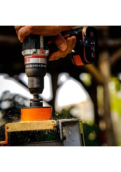 Worx Wx354.4ck 20volt/4.0ah Li-ion Çift Akülü Kömürsüz Profesyonel Şarjlı Darbeli Matkap + Da980045