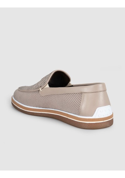 Cabani Bej Triko Loafer Erkek Ayakkabı