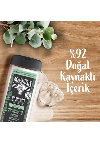 Le Petit Marseillais Men Deniz Çamı Ve Okaliptüs Duş Jeli 400 ML