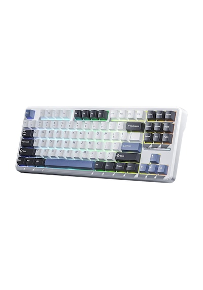 Aula F87 Mekanik Rgb Tkl Gray Switch Kablosuz Makrolu Hot Swap Klavye