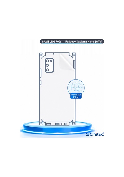 Samsung F02s Uyumlu Fullbody Arka Kaplama Hidrojel Koruyucu Film 25227419
