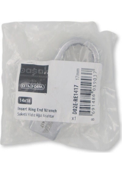 Ceta Form 17mm Yıldız Tork Anahtar Ucu 14x18mm D02e-re1417