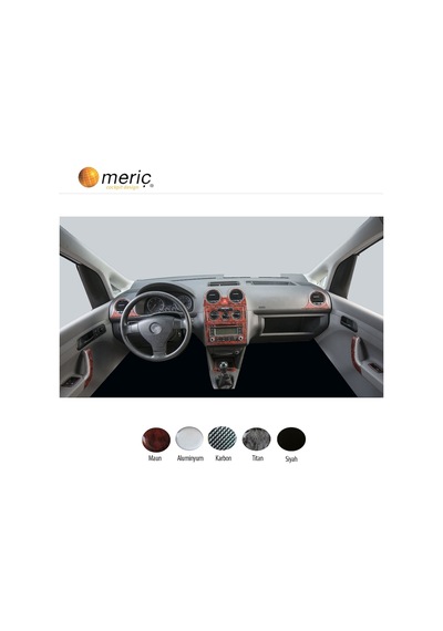 Meriç® Volkswagen Caddy Ön Torpido Kaplama 18 Parça 2010-2014 (530157586)