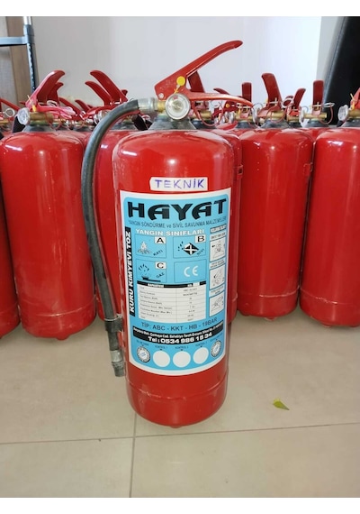 6 Kg Yangın Tüpü Toz Kuru Kimyevi