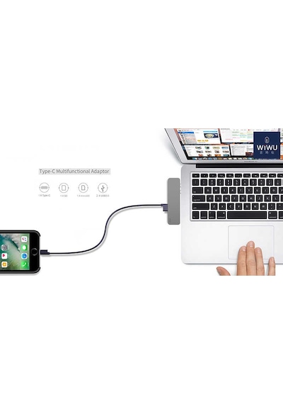 Wiwu T8 Lite Type-C 3.0 Usb Dönüştürücü Hub