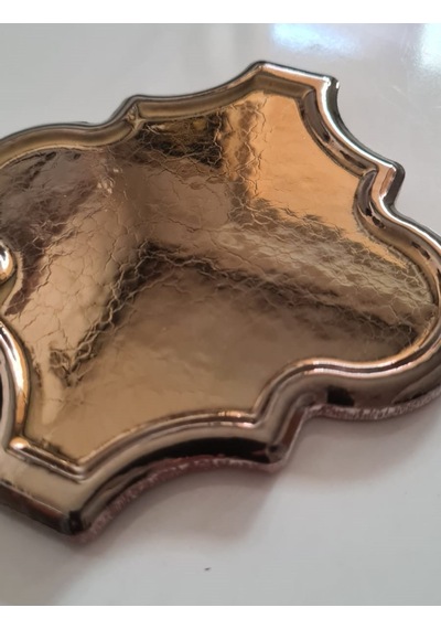 Armada Çini 12x12 Ottoman Rölyefli Arabesk Bronz Çini