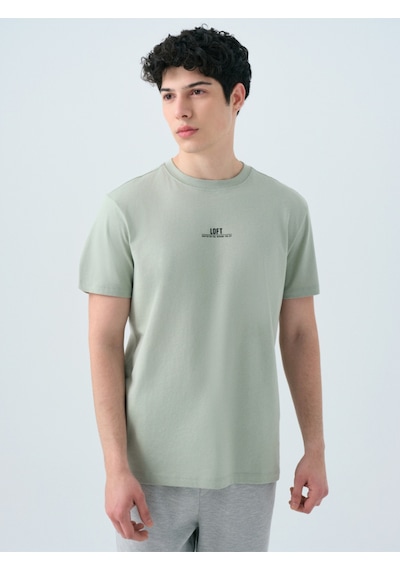 Erkek Regular Fit T-shirt Lf2038728 Yeşil