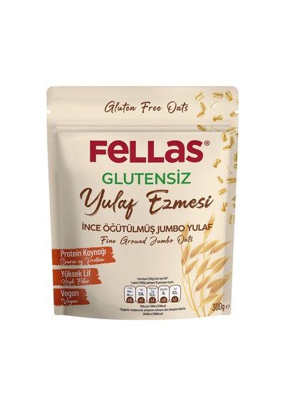 Fellas Glutensiz Yulaf Ezmesi 300 G - 7 Adet Tarı