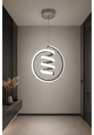 Venor Led Sarkıt Avize Beyaz Işık Gri