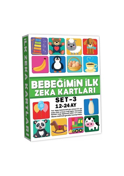 2212 Eğitici Kartlar 12-24 Ay Zeka Kartları Çok Renkli