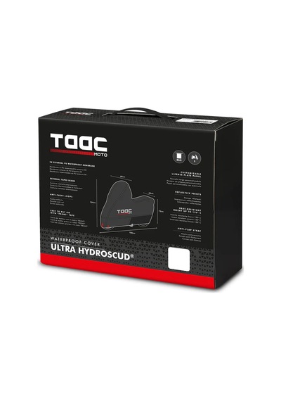 Taac Cover Ultra Hydroscud Su Geçirmez Motosiklet Brandası Siyah