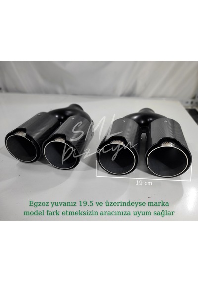 90 Mm Bmw M Logolu Akrapoviç  Egzoz Ucu M Egzos-Egsoz-Eksoz-Ekzos