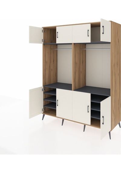 Kronos Gardrop 10 Raflı 8 Kapaklı 2 Askılı 176x59x221 Çam-aytaşı/antrasit Aytaşı/antrasit Kronos Gardrop 10 Raflı 8 Kapaklı 2 Askılı 176x59x221 Çam-aytaşı/antrasit Aytaşı/antrasit
