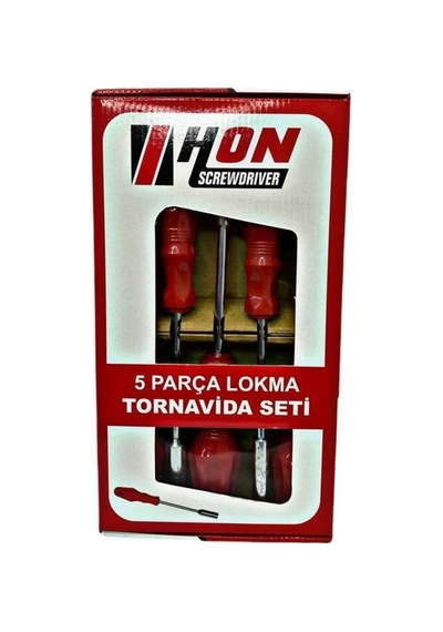 Uzun Sap 5 Adet Lokma Anahtar Tornavida Garaj Takımı Somun Sıkma Montaj Ekipmanı