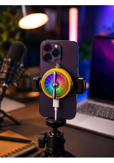 Hepsi Manyetik Telefon Soğutucu Rgb Fanlı Mobil Oyun Soğutucusu Najmaddin