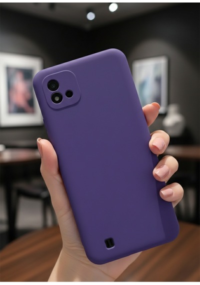 Realme C11 2021 Kılıf İçi Kadife Soft Silikon Lansman Kapak