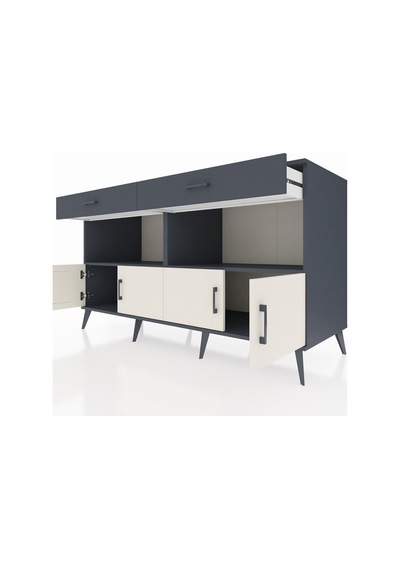 Kronos Konsol 2 Raflı 2 Çekmeceli 4 Kapaklı 176x59x99 Antrasit-aytaşı/antrasit Aytası/antrasıt - Antrasıt Kronos Konsol 2 Raflı 2 Çekmeceli 4 Kapaklı 176x59x99 Antrasit-aytaşı/antrasit Aytası/antrasıt - Antrasıt