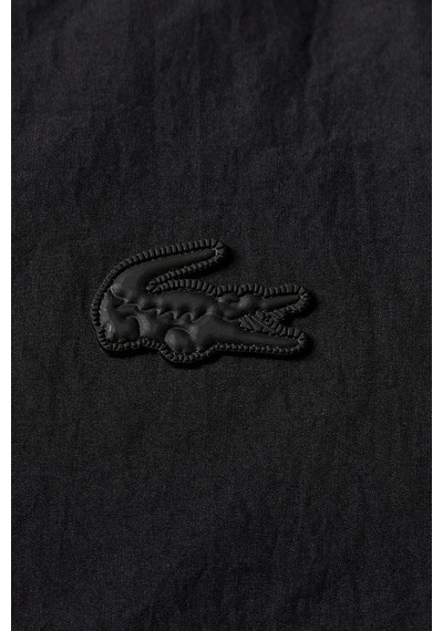 Lacoste Relaxed Fit Down Fill Jacket Kaztüyü Dolgu Dik Yaka Siyah Kadın Mont